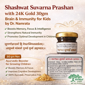 Shashwat Suvarna Prashan with 24K Gold 30gm – Brain & Immunity for Kids by Dr. Namrata