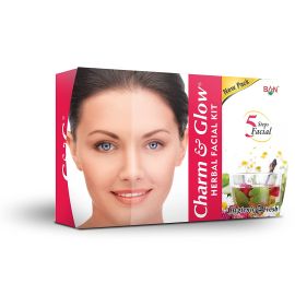 Charm & Glow Herbal Facial Kit with 5 Steps by Ban Lab