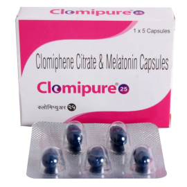 Clomipure 25 Capsule (5 capsules x 1 strip)