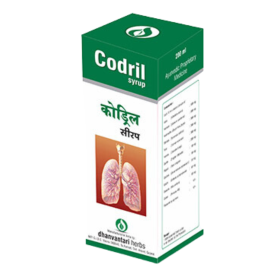 Codril Syrup 200ml by Dhanvantari, Useful in Cough, Cold, Sore Throat & Chest Congestion