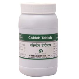 Coldab Tablet (500Tablets) by Dhanvantari, Useful in Anticold, Anticough, Antifever