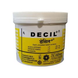 Decil+ 400 Tabs (100tab x 4 packs) – An Analgesic & Antipyretic