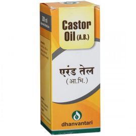 Dhanvantari Castor Oil - 450ml for Hair Care, Skin, and Digestive Health