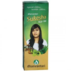Sukesha Hair Oil 180ml by Dhanvantari, Useful in Hair Fall, Graying of Hair