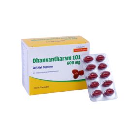 Dhanvantaram 101 Avarti 600mg Soft Gelatin Capsule – 100 Nos by SahasraYogam | Ayurvedic Supplement for Joint & Muscle Health, etc.