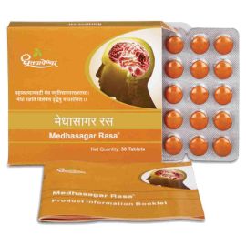 Medhasagar Rasa 30 Tablets by Dhootapapeshwar, Calms you and keeps you active