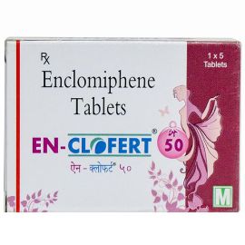EN-Clofert 50mg Tablet (5 Tab x 1 Strip),  used to treat female infertility