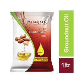 GROUNDNUT OIL POUCH (1 LTR) by patanjali
