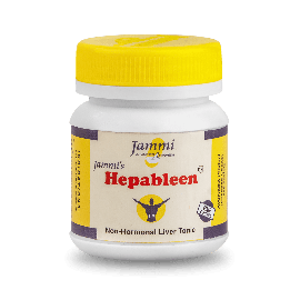JAMMI'S HEPABLEEN -JAR 500 Tabs,For Alcoholic Fatty Liver & Liver Damage 