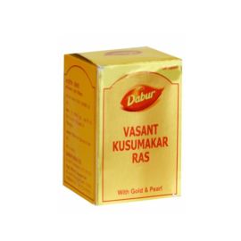 DABUR VASANT KUSUMAKAR RAS (GOLD) - 120 TABLETS (30 TAB x 4 PC)