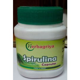 Herbagriya SPIRULINA CAPSULES (60 CAP)+60 cap Free
