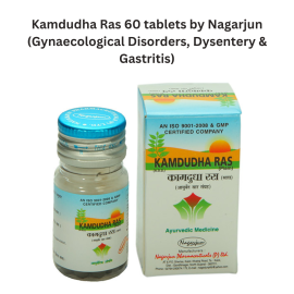 Kamdudha Ras 60 tablets by Nagarjun (Gynaecological Disorders, Dysentery and Gastritis)