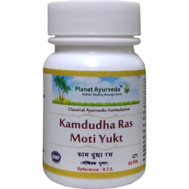 KAMDUDHA RAS (MOTI YUKT) (60 tablets) by Planet Ayurveda