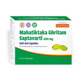 Mahatiktaka Ghritam Saptavarti 600 Mg Soft Gel 100 Capsules - Sahasrayogam