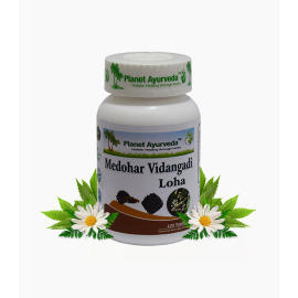 MEDOHAR VIDANGADI LOHA (120 TABLETS) by Planet Ayurveda