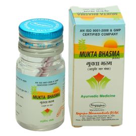 Mukta Bhasma 1gm (Cough, Cold, Asthma, Dyspepsia, Gastritis, Anorexia & Burning Sensation) by Nagarjun