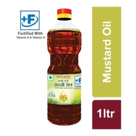 KACHI GHANI MUSTARD OIL (1 LTR) by patanjali