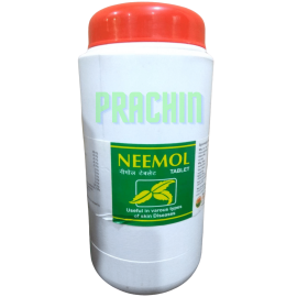 NEEMOL TABLET – Coated – 1000 Tablets Jar – Ayurvedic Skin, Blood Purification & Immunity Support