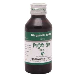 Nirgundi Taila 450ml by Dhanvantari, Useful in Ulcer, Lumph Enlargement