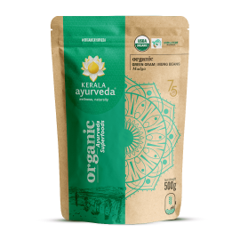 ORGANIC GREEN GRAM (MUDGA) 500gm by Kerala Ayurveda