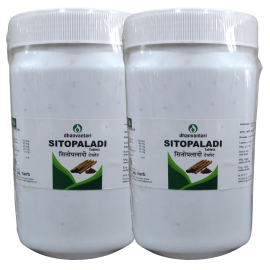 Sitopaladi Tablet - dhanvantari -  1 KG (500gm x 2 Jar Packs Combo)