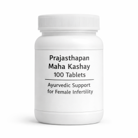 Prajasthapan Maha Kashay 100 Tablets – Ayurvedic Support for Female Infertility