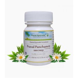PRAVAL PANCHAMRIT (60 tablets) by Planet Ayurveda