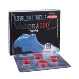 Vigore 100 Mg Red Tablet (4 tab X 1 Strip) 