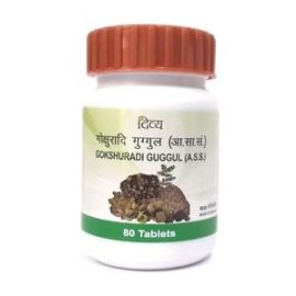 Divya Gokshuradi Guggulu 80 tablets