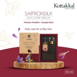Saffron Silk Face Serum 10ml - with Premium Saffron -  Kottakkal Ayurveda