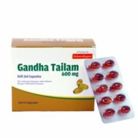 Gandha Tailam 600 Mg Softgel Capsules 100 Nos - Sahasrayogam