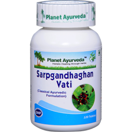 SARPGANDHAGHAN VATI (120 tablets) by Planet Ayurveda