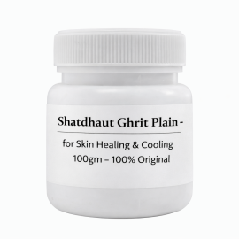 Shatdhaut Ghrit Plain - for Skin Healing & Cooling 100gm – 100% Original
