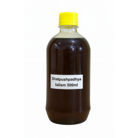 Shatpushpadhya Tailam 500ml – Ayurvedic Oil for Yoni Roga & PCOD (Kashyap Samhita Reference)
