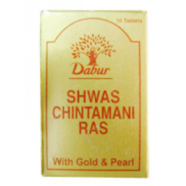 Dabur Shwas Chintamani Ras (With Gold) - 30 tab