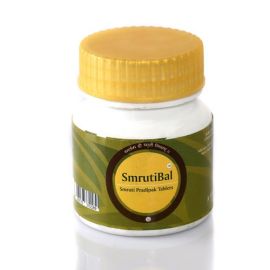 SmrutiBal Tablets – 60 Tablets | Ayurvedic Brain Booster for Memory & Focus