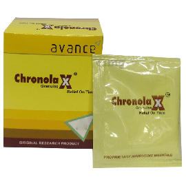 CHRONOLA X GRANULES (10 SACHETS BOX) by AVANCE, Helps to relieve constipation