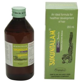 Sukuntalam ® Hair Tonic 1000ml (Hair Growth Promoter, Hair Fall, Greying, Thinning, Prevents and Treats Split Hair and Brittle Hair) by Nagarjun