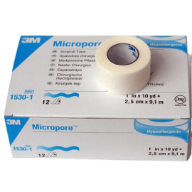 Micropore 3M Surgical Paper Tape - Box Pack of 12 Pcs