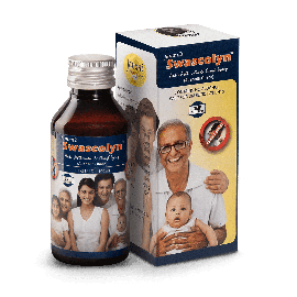 JAMMI'S SWASCOLYN 50 ML,Diabetic-friendly, Anti-asthmatic Cough syrup    