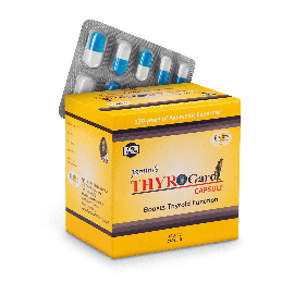 JAMMI'S THYROGARD 100 CAPSULES BOX, Regulates Thyroid Function Naturally     