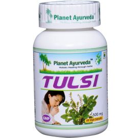 TULSI CAPSULES (60 capsules) by Planet Ayurveda