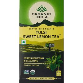 Tulsi Sweet Lemon Tea 25 Tea Bags by Organic India