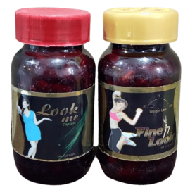 Look Me 60 Capsules + Fine Look 60 Capsules Combo Pack - Best herbal formulation For Obesity