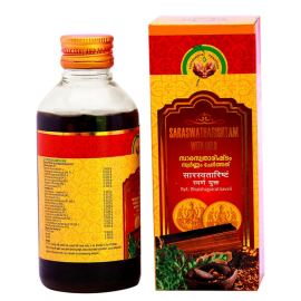 Saraswatharishtam with Gold 450 ml by Vaidyaratnam