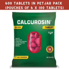 Calcurosin 600 Tablets Jar Pack (100tab x 6 Packs) by Ban Lab