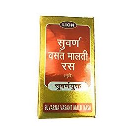 Suvarna Vasant Malti Rasa (Guti) With Gold (100 PILLS) BY LION