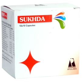 SUKHDA CAPSULES (100 CAPSULES) by Ayulabs, for Piles and Fissures