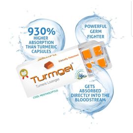 Turmgel® Turmeric Lozenges Pack of 10, Mentholyptus Flavour