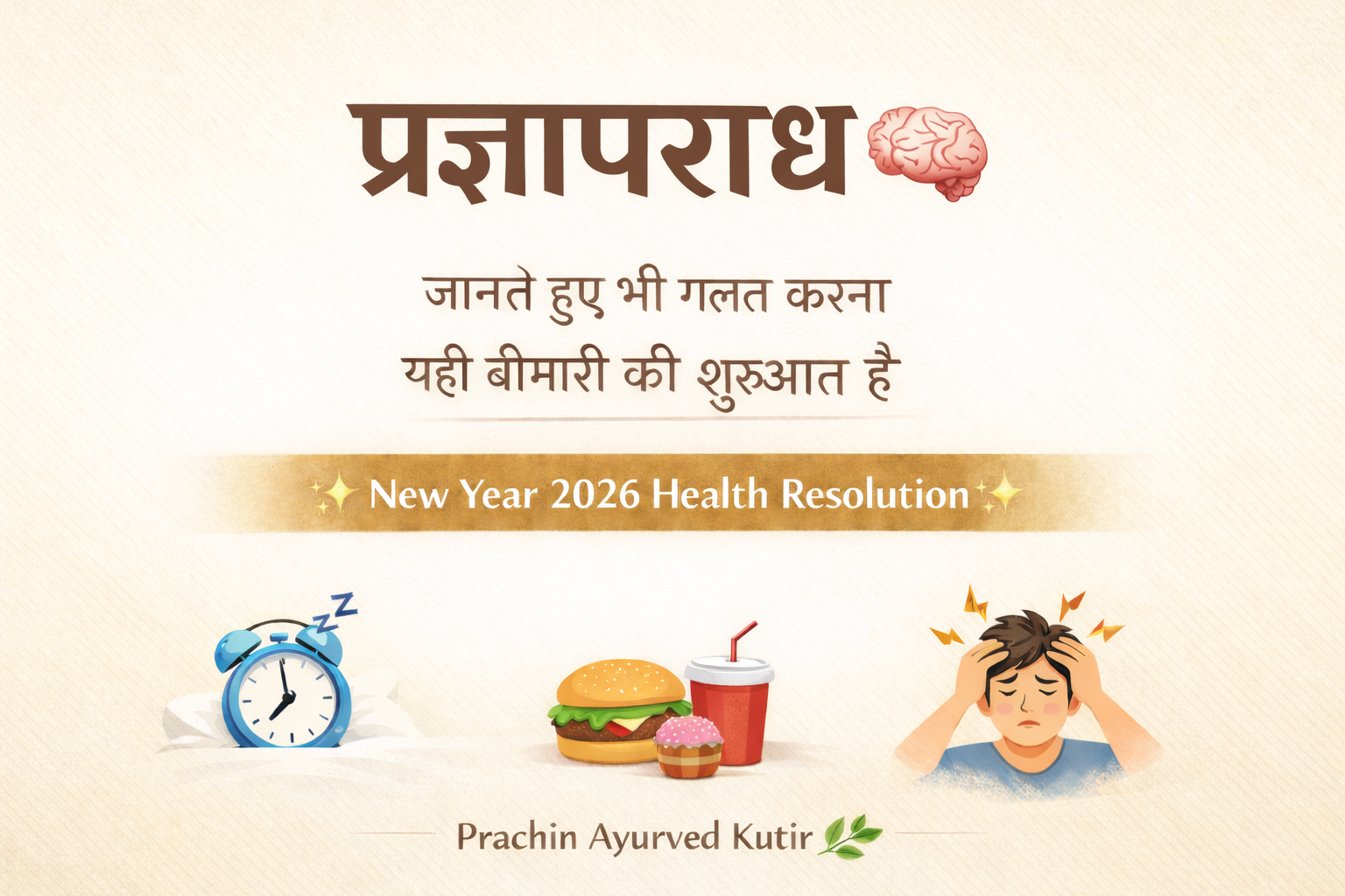 प्रज्ञापराध — जानें कैसे हमारी ही बुद्धि हमें बीमार बनाती है